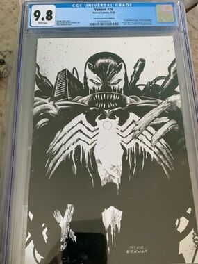 Marvel Venom #26 Black & White Variant Kirkham Cover 9.8